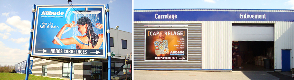 Bilboard et Lettres non-lumineuses Arras