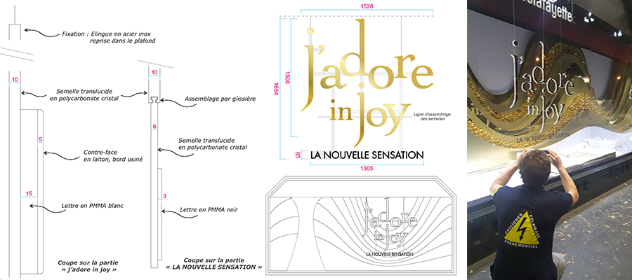 Maquette et Pose vitrine