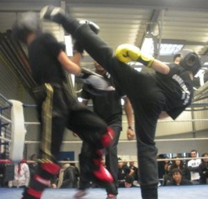 Combat boxe francaise