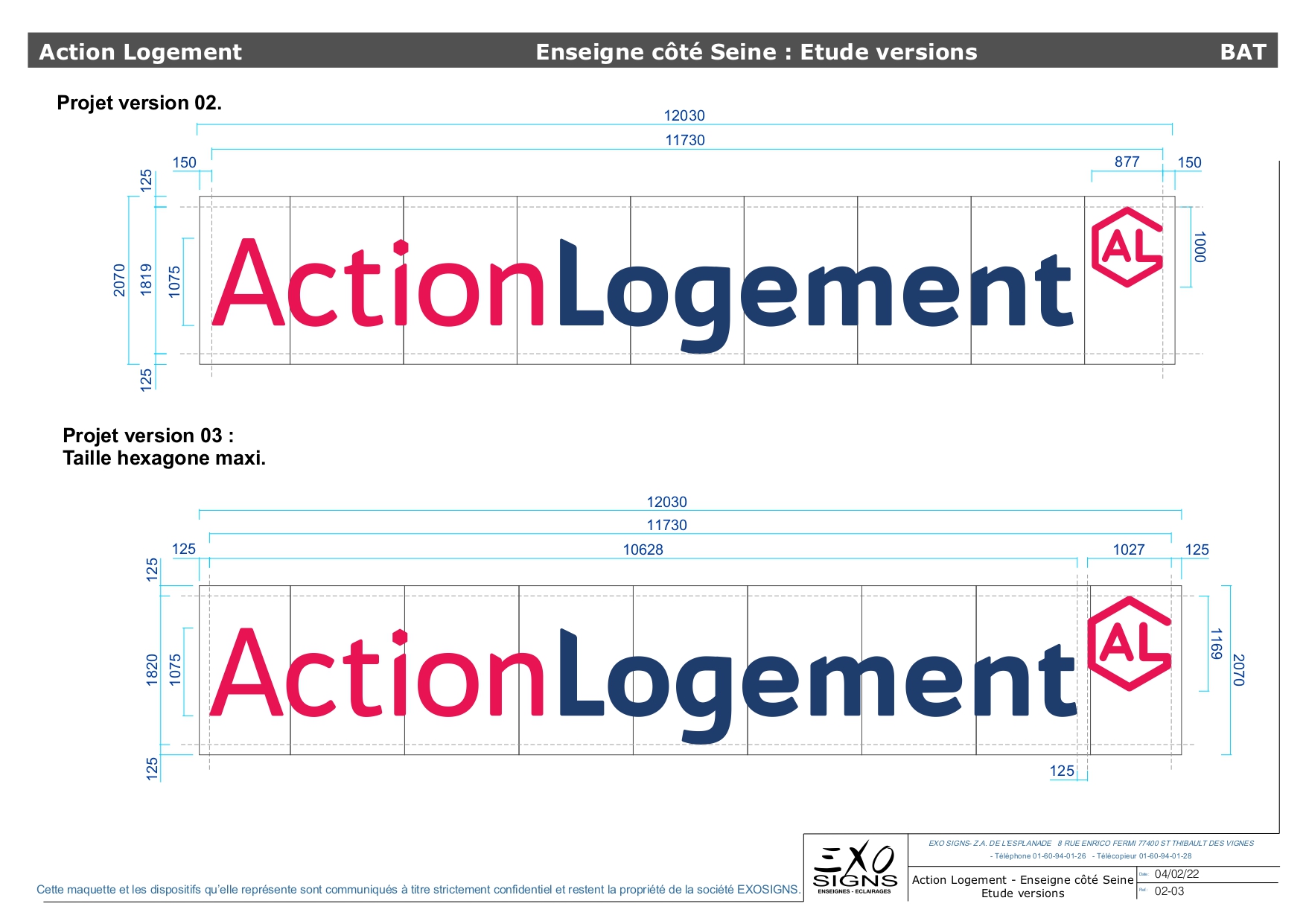 Etude enseigne Action logement