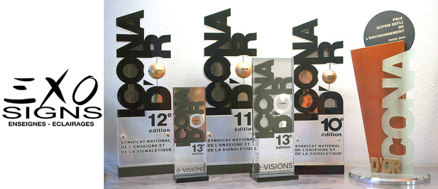 Icona d'or Trophées Exo Signs