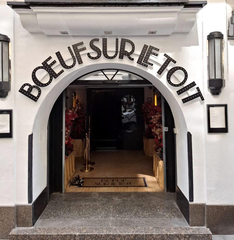 Le Boeuf sur le Toit fin prêt à vous accueillir aves sa nouvelle enseigne !