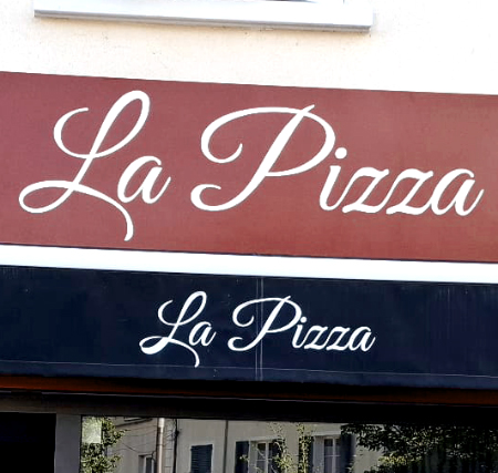 La pizza de Crécy - Bandeau lumineux Exo Signs