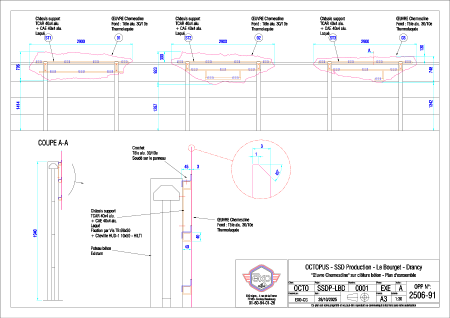 BAT : Œuvres Chemsedine - Panneaux mémoriels
