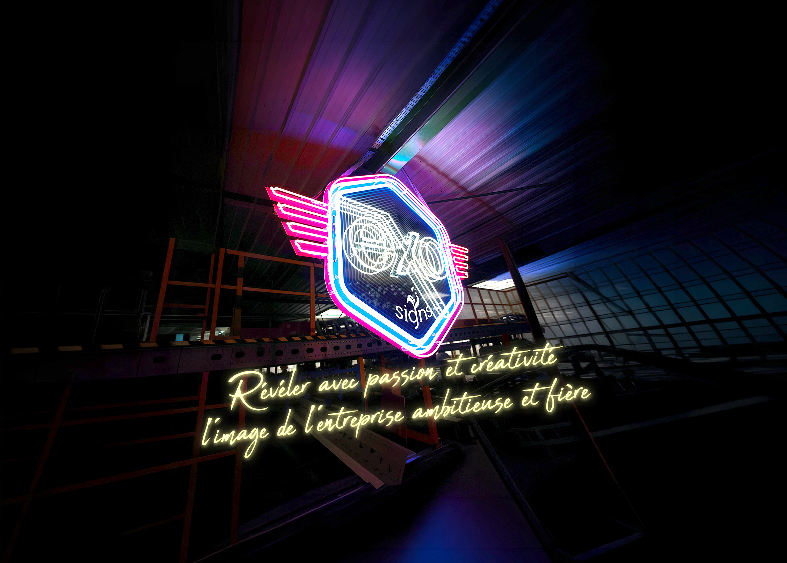 Logo lumineux Exo Signs